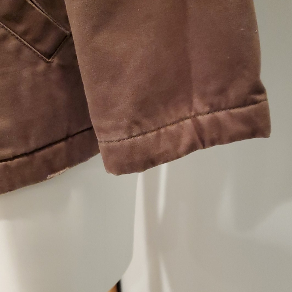 J Crew Brown Utility Coat with Sherpa Hood - Picture 4 of 14